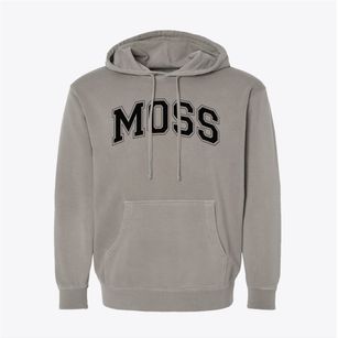 Moss High School Varsity Arch Pigment-Dyed Hoodie