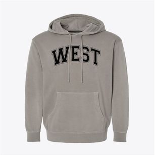Putnam City West High School Varsity Arch Pigment-Dyed Hoodie