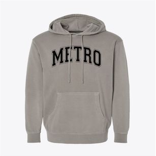 Metro Technical School Varsity Arch Pigment-Dyed Hoodie