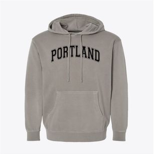 Portland Opportunities Center Varsity Arch Pigment-Dyed Hoodie