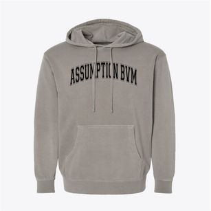 Assumption Bvm School Varsity Arch Pigment-Dyed Hoodie