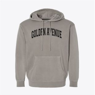 Golden Avenue Elementary School Varsity Arch Pigment-Dyed Hoodie
