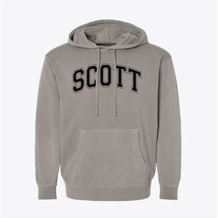 Scott Elementary School Varsity Arch Pigment-Dyed Hoodie