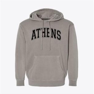 Athens High School Varsity Arch Pigment-Dyed Hoodie