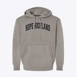 Hope Highland Elementary School Varsity Arch Pigment-Dyed Hoodie