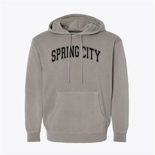 Spring City Elementary School Varsity Arch Pigment-Dyed Hoodie