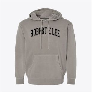 Robert E Lee Elementary School Varsity Arch Pigment-Dyed Hoodie