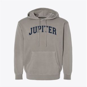 Jupiter Center Varsity Arch Pigment-Dyed Hoodie