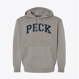 Peck Elementary School Varsity Arch Pigment-Dyed Hoodie