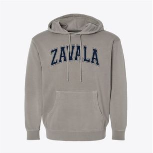 Zavala Elementary School Varsity Arch Pigment-Dyed Hoodie