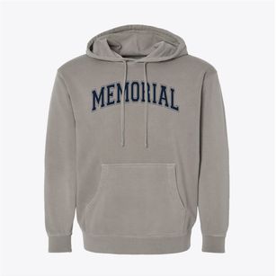 Memorial High School Varsity Arch Pigment-Dyed Hoodie