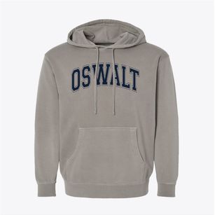 Oswalt Elementary School Varsity Arch Pigment-Dyed Hoodie