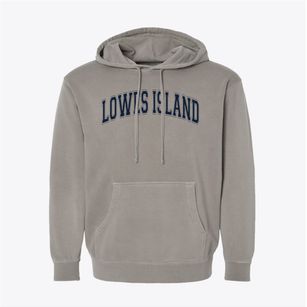 Lowes Island Elementary School Varsity Arch Pigment-Dyed Hoodie