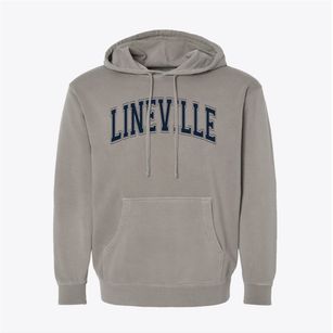 Lineville Intermediate School Varsity Arch Pigment-Dyed Hoodie