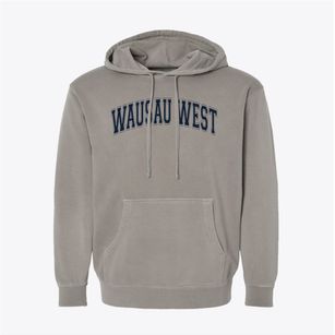 Wausau West High School Varsity Arch Pigment-Dyed Hoodie