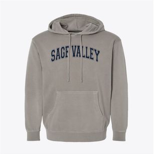 Sage Valley Junior High School Varsity Arch Pigment-Dyed Hoodie