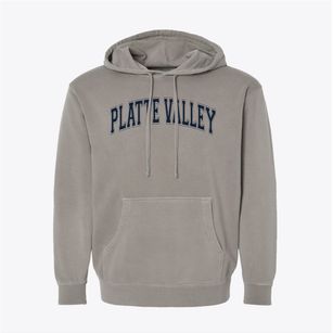 Platte Valley High School Varsity Arch Pigment-Dyed Hoodie