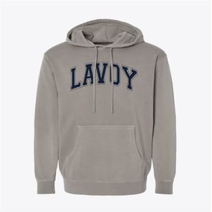 Lavoy Exceptional Center Varsity Arch Pigment-Dyed Hoodie