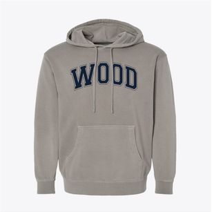 Wood Acres Country School Varsity Arch Pigment-Dyed Hoodie
