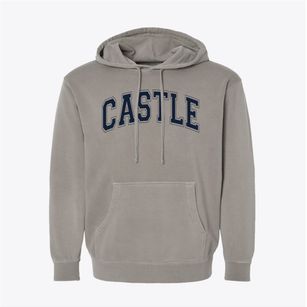 Castle High School Varsity Arch Pigment-Dyed Hoodie