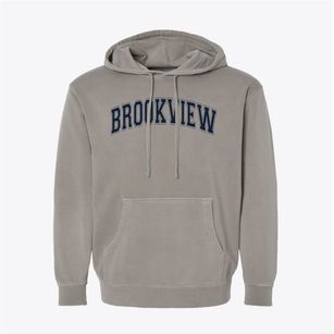 Brookview Elementary School Varsity Arch Pigment-Dyed Hoodie