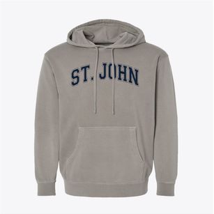 Saint John Lutheran School Varsity Arch Pigment-Dyed Hoodie