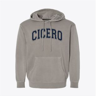 Cicero Sda Elementary School Varsity Arch Pigment-Dyed Hoodie
