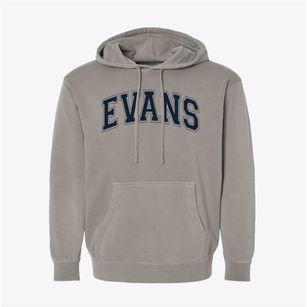 Evans Middle School Varsity Arch Pigment-Dyed Hoodie