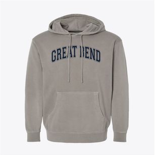 Great Bend Middle School Varsity Arch Pigment-Dyed Hoodie