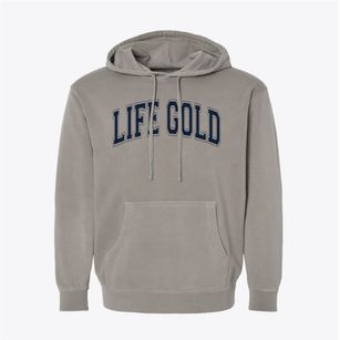 Life School Gold Varsity Arch Pigment-Dyed Hoodie