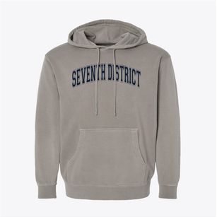 Seventh District Elementary School Varsity Arch Pigment-Dyed Hoodie