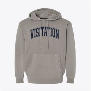 Visitation Elementary School Varsity Arch Pigment-Dyed Hoodie