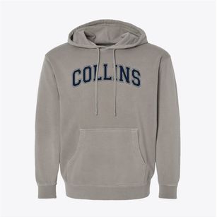 Collins Middle School Varsity Arch Pigment-Dyed Hoodie