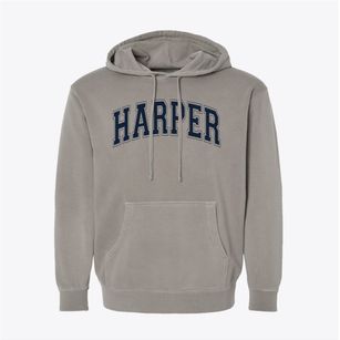 Harper Mccaughan Elementary School Varsity Arch Pigment-Dyed Hoodie