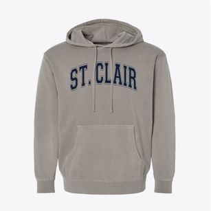 Saint Clair Junior High School Varsity Arch Pigment-Dyed Hoodie