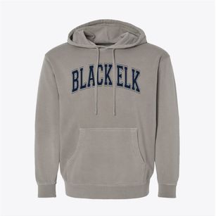 Black Elk Elementary School Varsity Arch Pigment-Dyed Hoodie