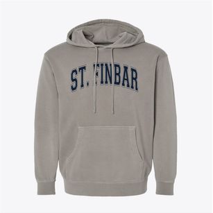 Saint Finbar Elementary School Varsity Arch Pigment-Dyed Hoodie