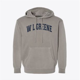 W L Greene Elementary School Varsity Arch Pigment-Dyed Hoodie