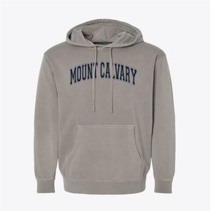 Mount Calvary Christian School Varsity Arch Pigment-Dyed Hoodie