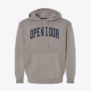 Open Door Christian School Varsity Arch Pigment-Dyed Hoodie