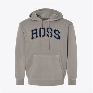 Ross High School Varsity Arch Pigment-Dyed Hoodie