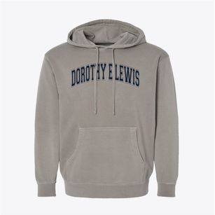 Dorothy E Lewis Elementary School Varsity Arch Pigment-Dyed Hoodie