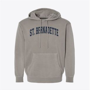 St Bernadette Parish Varsity Arch Pigment-Dyed Hoodie