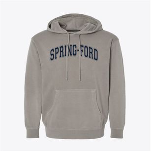 Spring-ford High School Varsity Arch Pigment-Dyed Hoodie