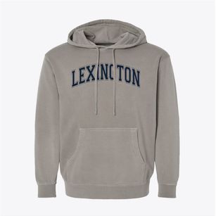 Lexington High School Varsity Arch Pigment-Dyed Hoodie