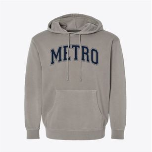 Metro Baptist School Varsity Arch Pigment-Dyed Hoodie