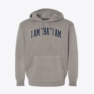 I Am That I Am Academy Varsity Arch Pigment-Dyed Hoodie
