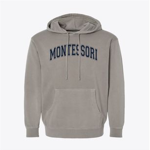 Montessori School Of Park City Varsity Arch Pigment-Dyed Hoodie
