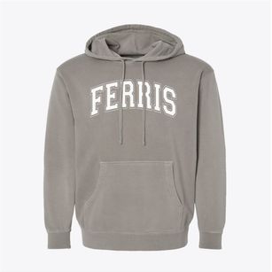 Ferris High School Varsity Arch Pigment-Dyed Hoodie