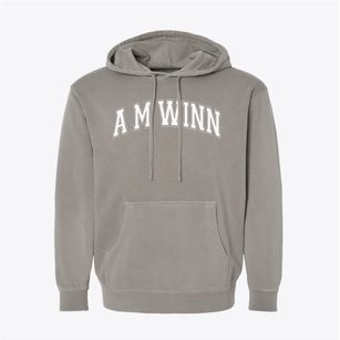 A M Winn Elementary School Varsity Arch Pigment-Dyed Hoodie